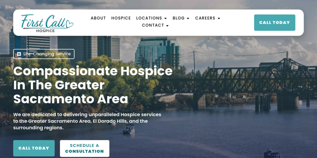 Hospice Website Design 1 First Call Hospice