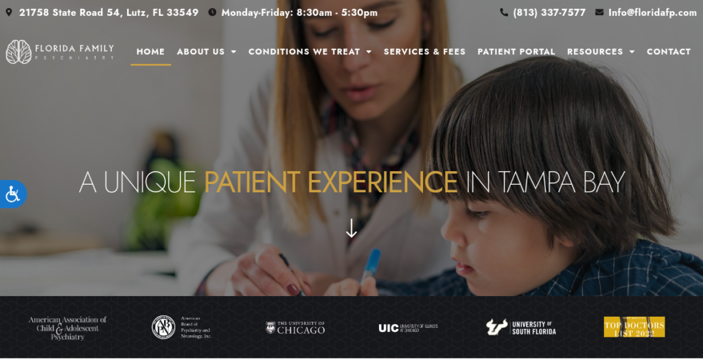 Psychiatrist Website Design 14 Florida FP
