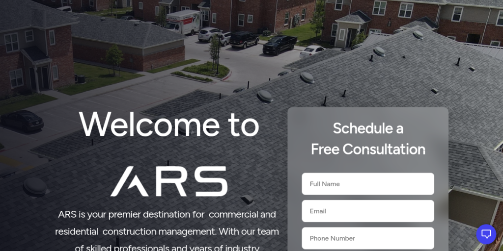 General Contractor Website Design 12 GO ARS