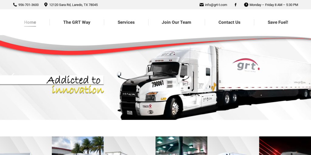 Trucking Company Website Design 26 GRT Trucking
