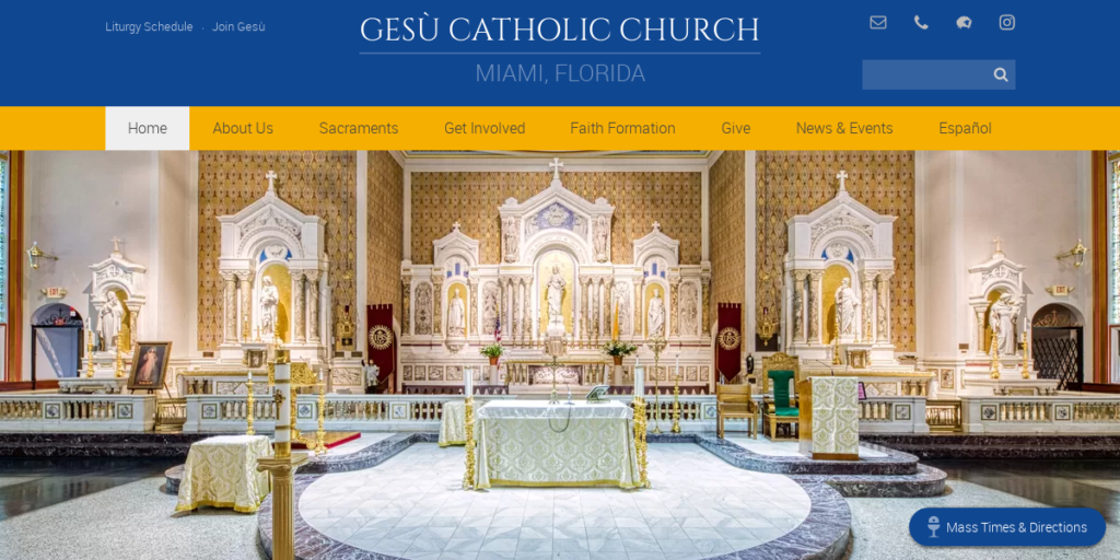 Catholic Church Website Design 6 Gesu Church