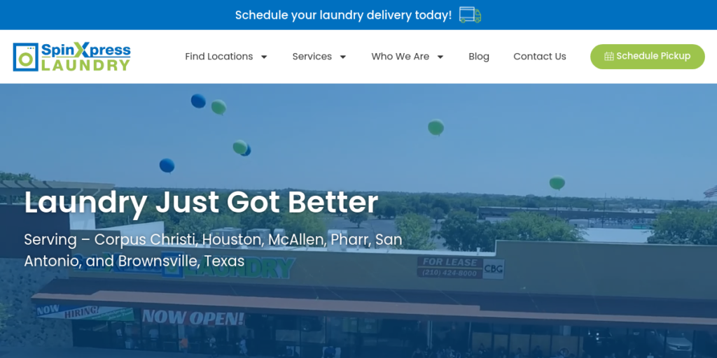 Laundry Website Design 5 Go Spin Xpress