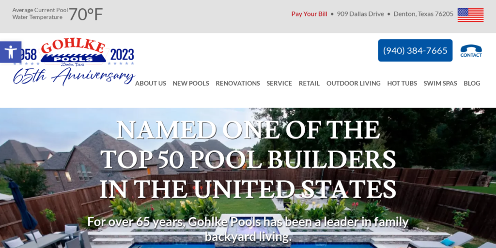 Swimming Pool Contractor Website Design 28 Gohlke Pools