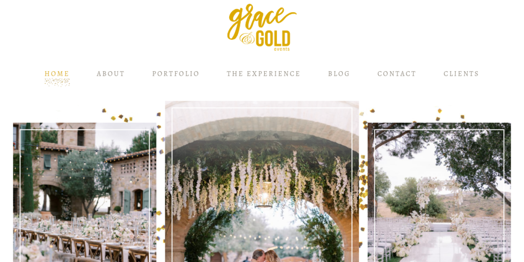 Wedding Planner Website Design 18 Grace And Goldevents