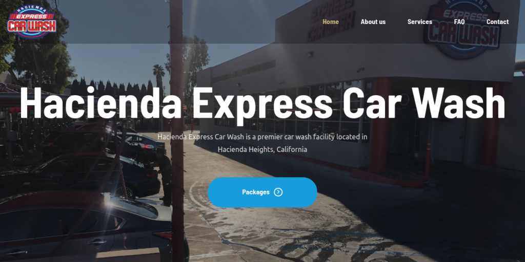 Car Wash Website Design 9 Hacienda Express Car Wash