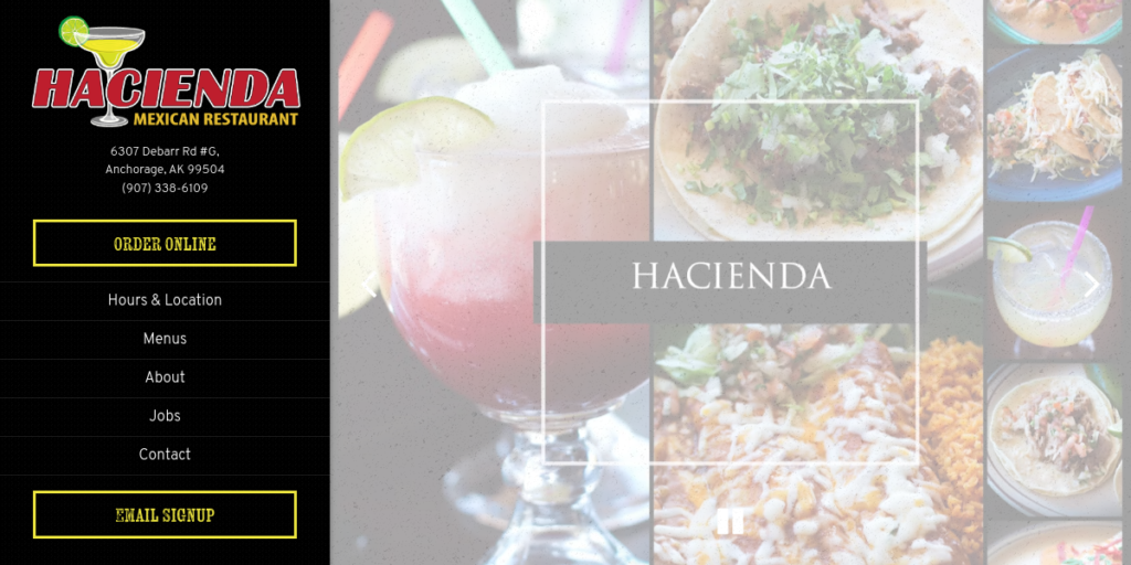 Mexican restaurant Website Design 14 Hacienda Mexican