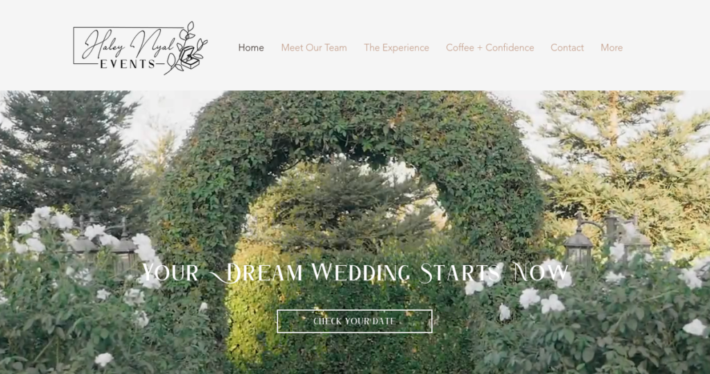 Wedding Planner Website Design 23 Haley Nyal Events