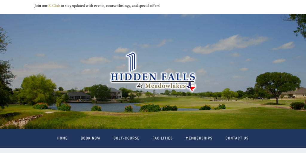 Golf Course Website Design 22 Hidden Falls Golf Course