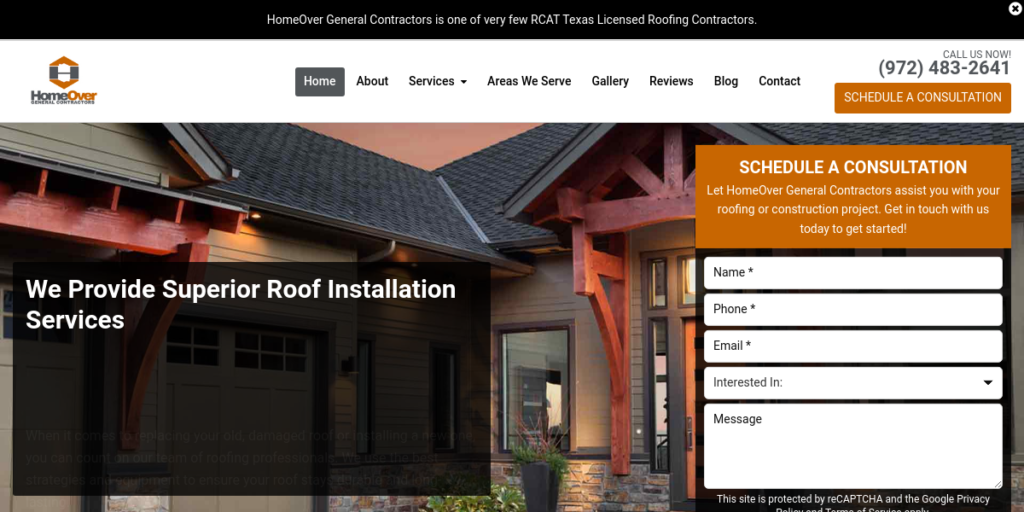 General Contractor Website Design 9 Homeover Contractors
