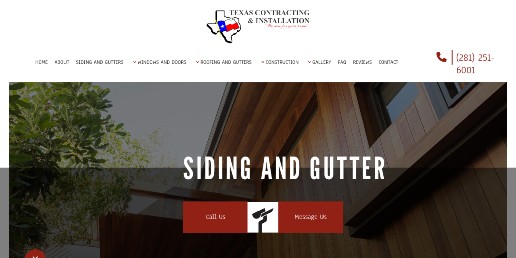 General Contractor Website Design 34 Houstonsiding Windows