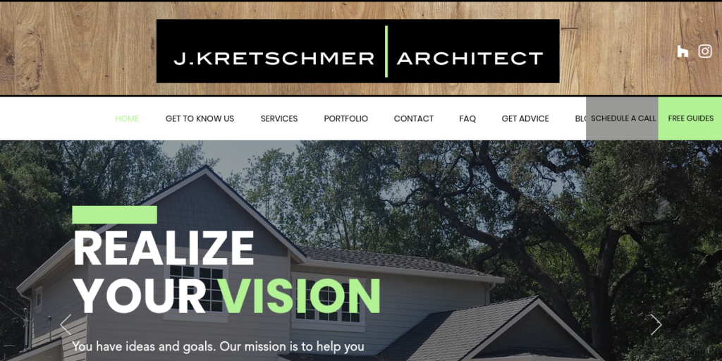Architecture Firm Website Design 3 J. Kretschmer
