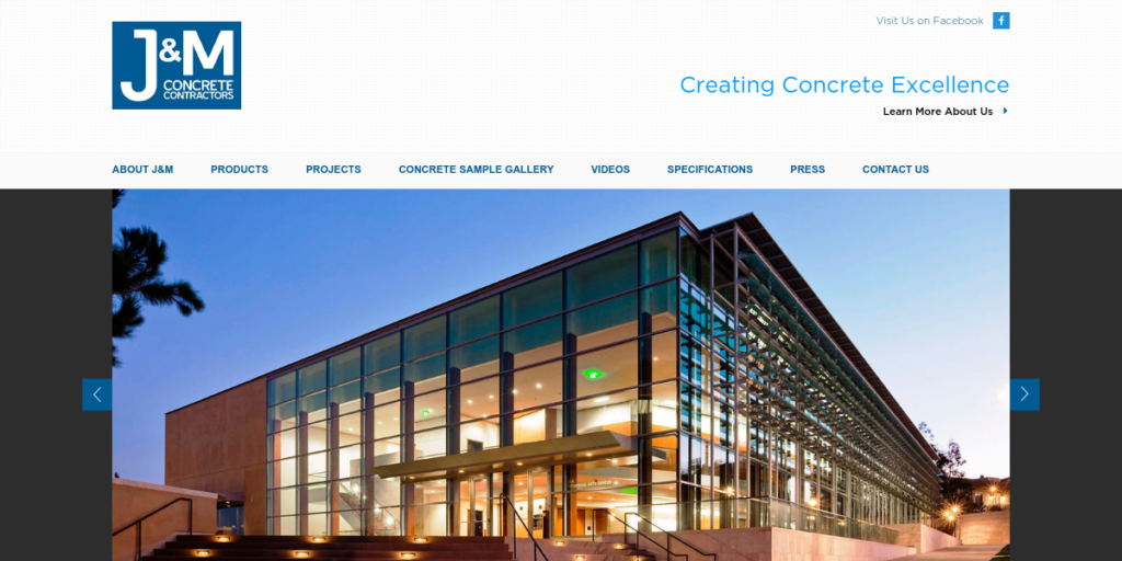 Concrete Contractor Website Design 23 JM Contractors