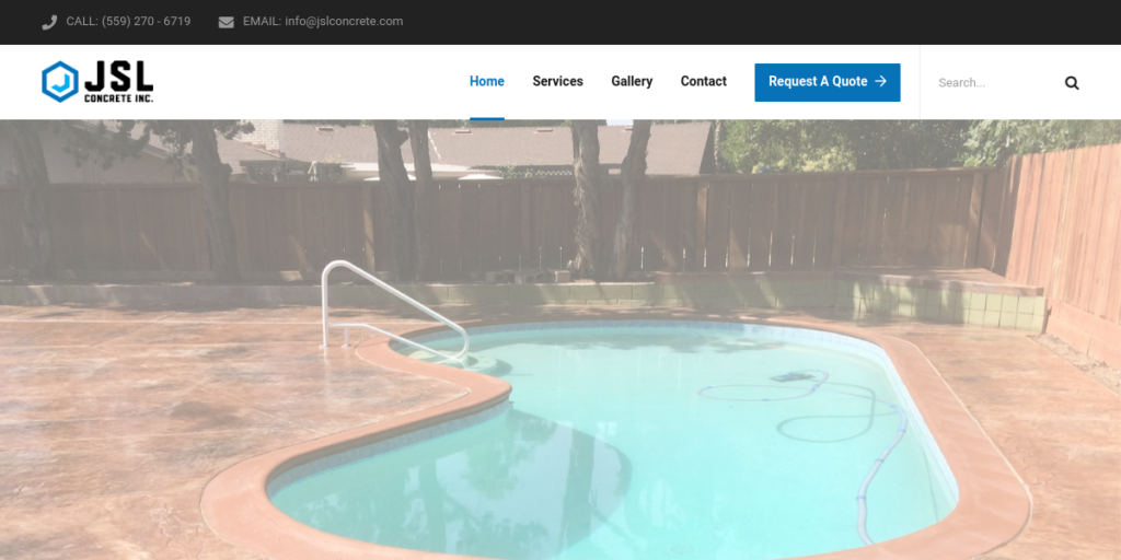 Concrete Contractor Website Design 21 JSL Concrete