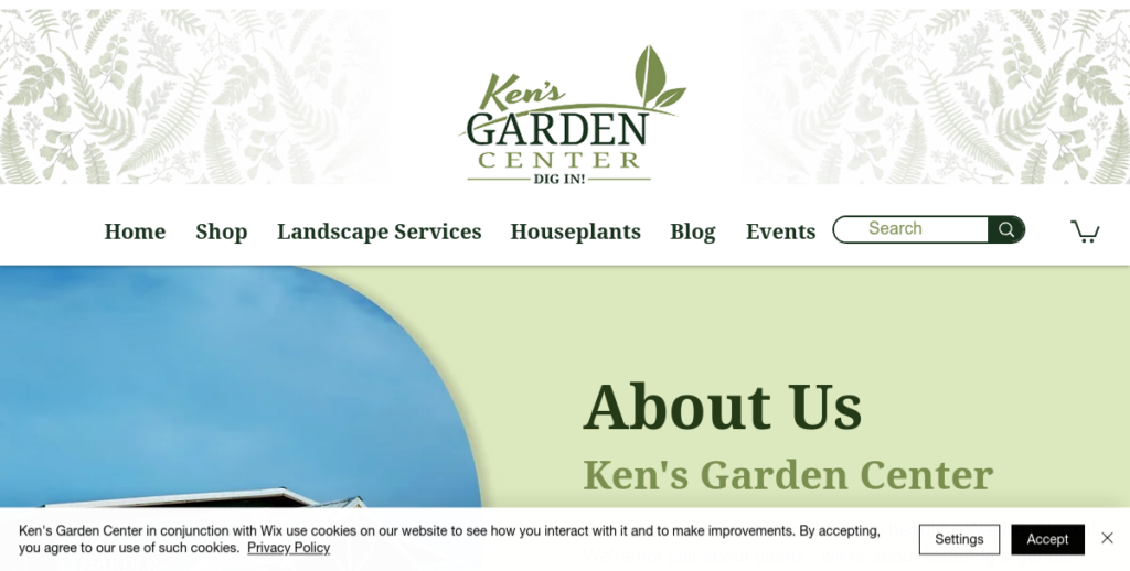 Plant Nursery Website Design 12 Kens Garden Center