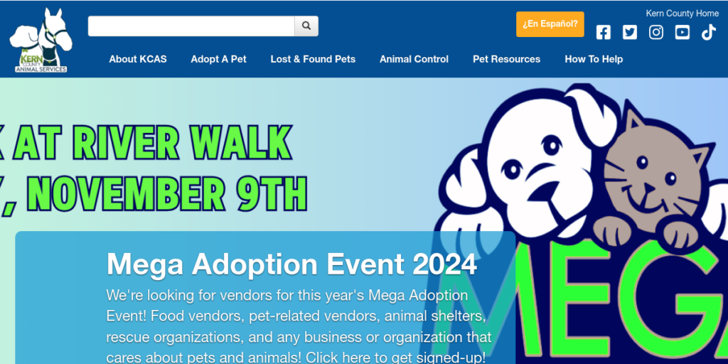 Animal Shelter Website Design 1 Kern County Animal Services