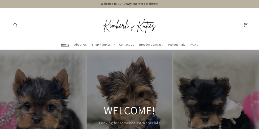 Dog Breeder Website Design 25 Kimberlis Kuties