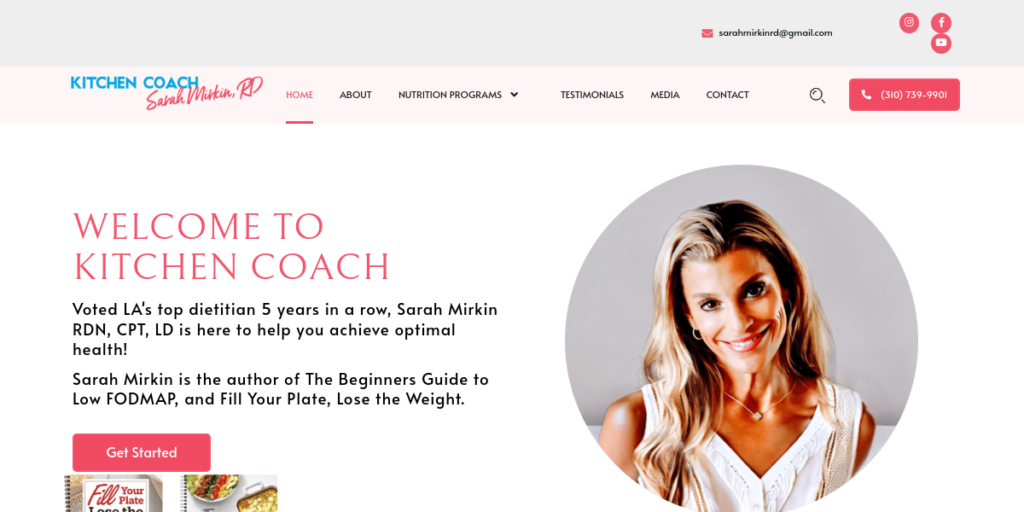 Dietitian Website Design 33 Kitchen Coach RD