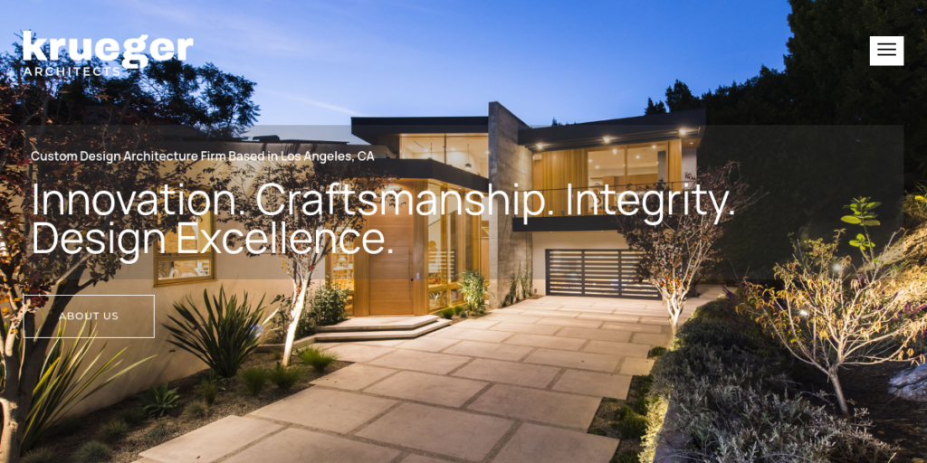 Architecture Firm Website Design 4 Krueger Architects