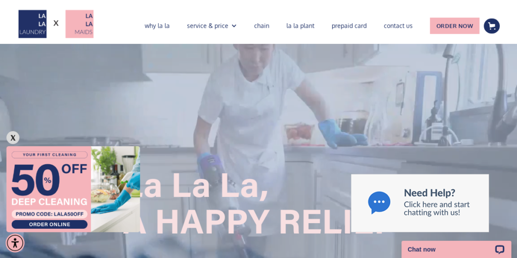 Laundry Website Design 23 Lala Laundry NY