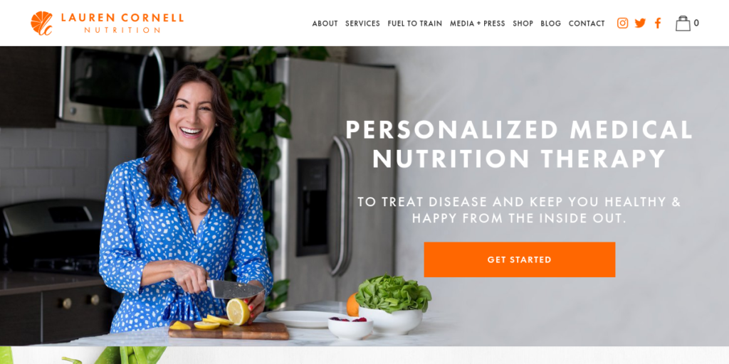 Dietitian Website Design 26 Laurencor Nellnutrition
