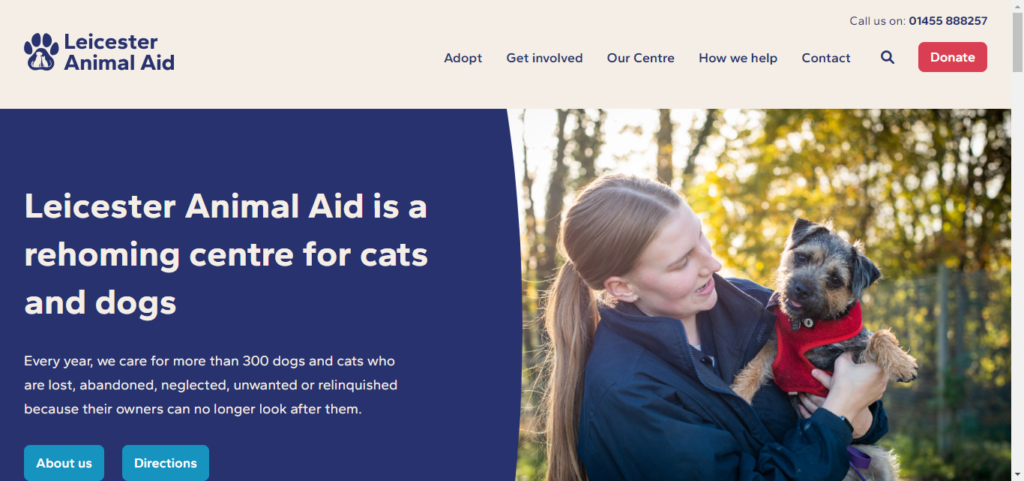 Animal Shelter Website Design 30 Leicester Animal Aid