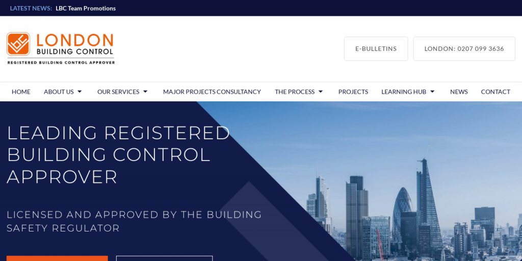 Home inspector Website Design 39 London Building Control