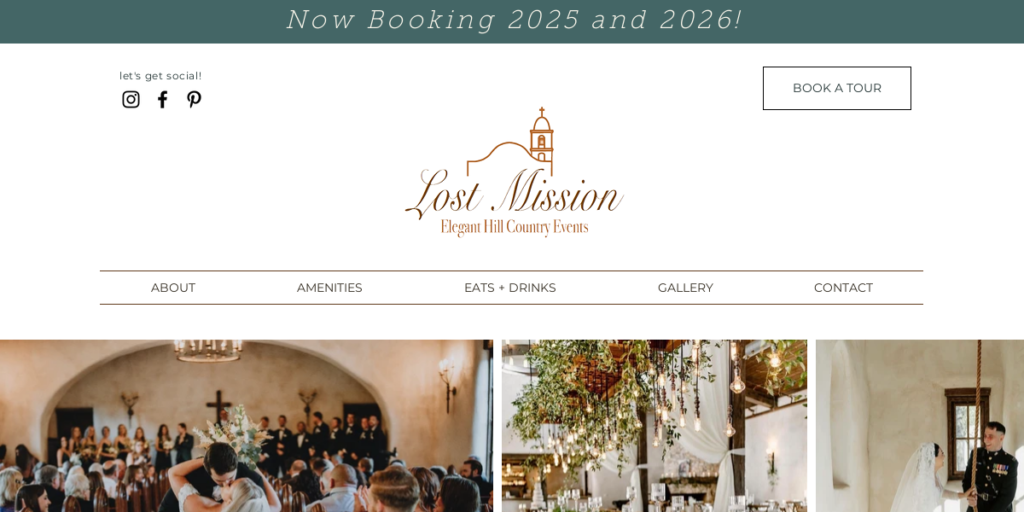 Wedding Venues Website Design 2 Lost Mission