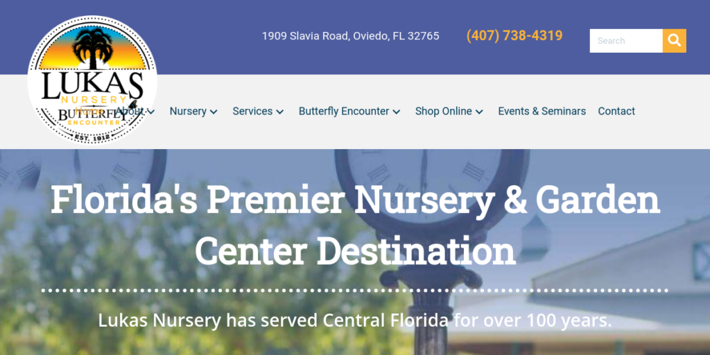 Garden Center Website Design 25 Lukas Nursery