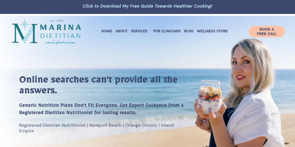 Dietitian Website Design 32 Marina Dietitian