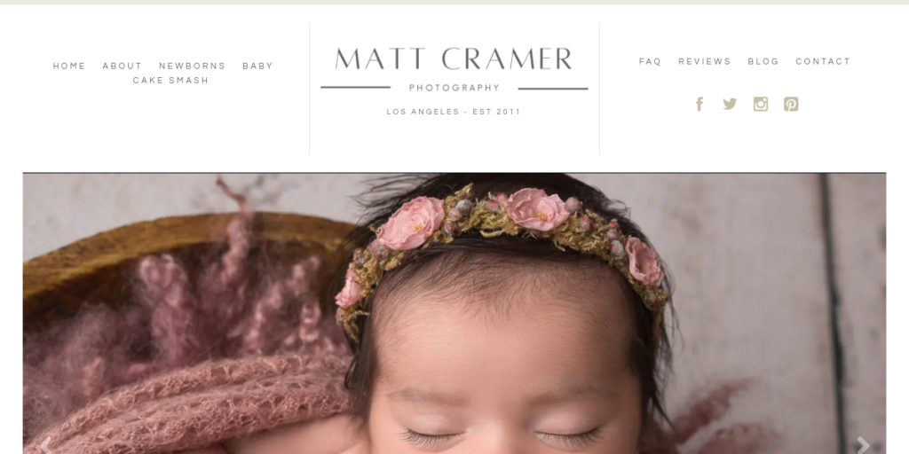 Newborn Photography Website Design 1 Matt Cramer Photography
