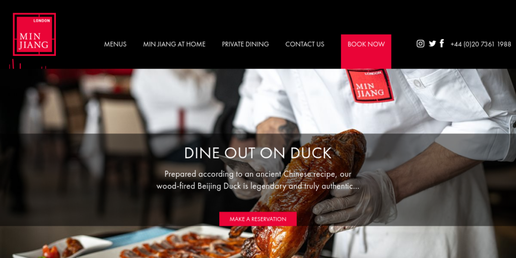 Chinese Restaurant Website Design 27 Min Jiang