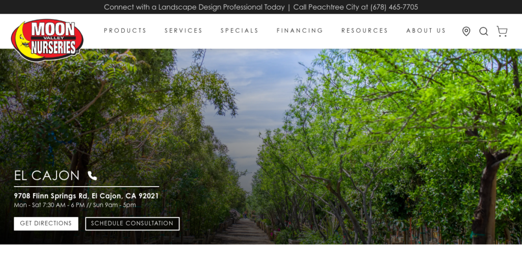 Plant Nursery Website Design 34 Moon Valley Nurseries 1