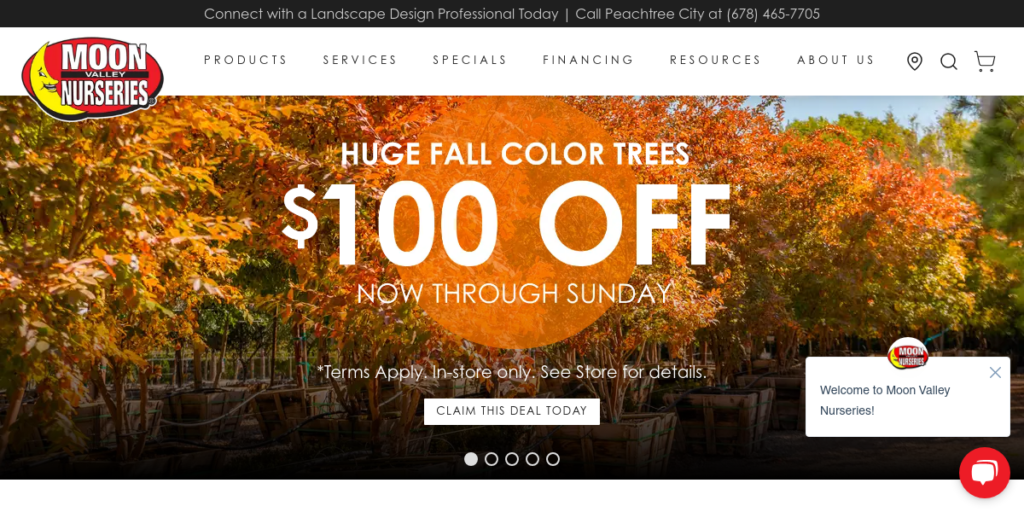 Garden Center Website Design 13 Moon Valley Nurseries