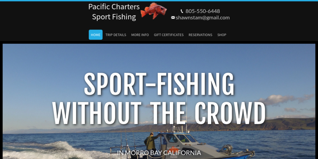 Fishing Charter Web Design 23 Morrobay Fishing Charters