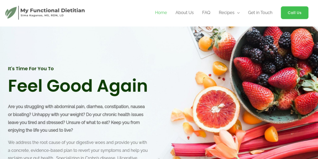 Dietitian Website Design 4 My Functional Dietitian
