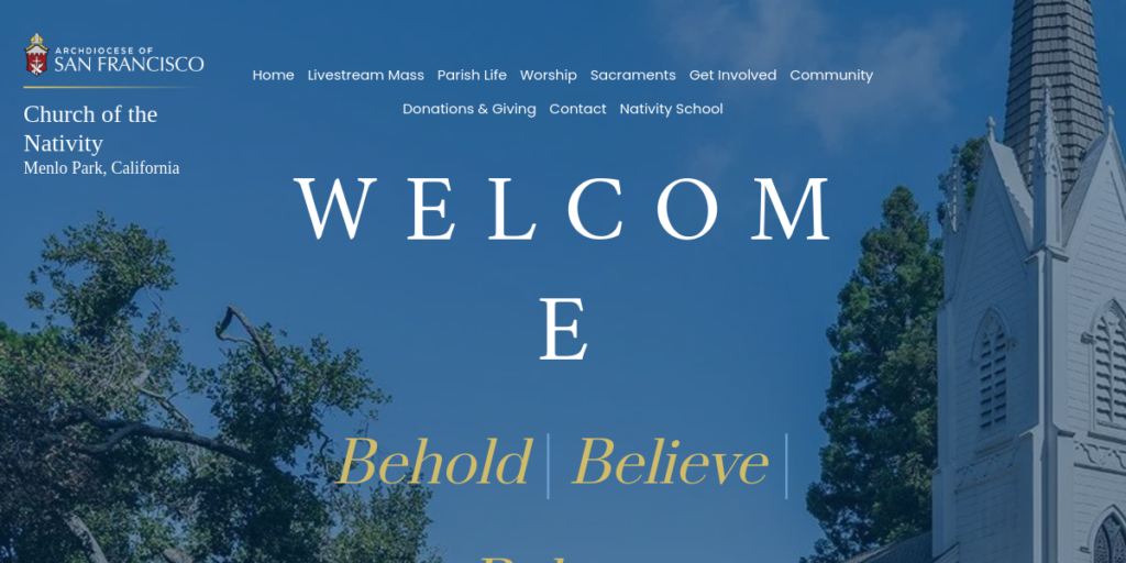 Catholic Church Website Design 19 Nativity Menlo