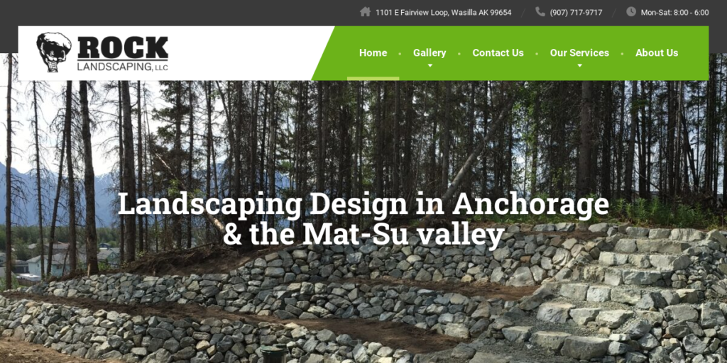 Swimming Pool Contractor Website Design 16 Natural Rock Wall