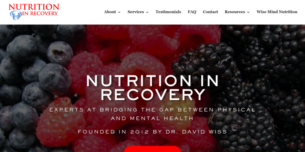 Dietitian Website Design 31 Nutrition in Recovery