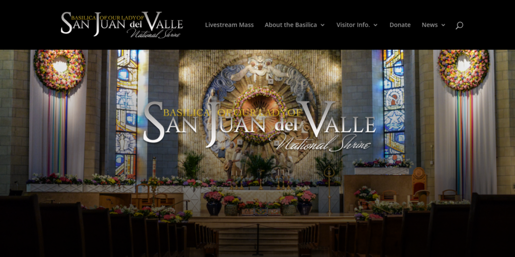 Catholic Church Website Design 26 OLSJbasilica
