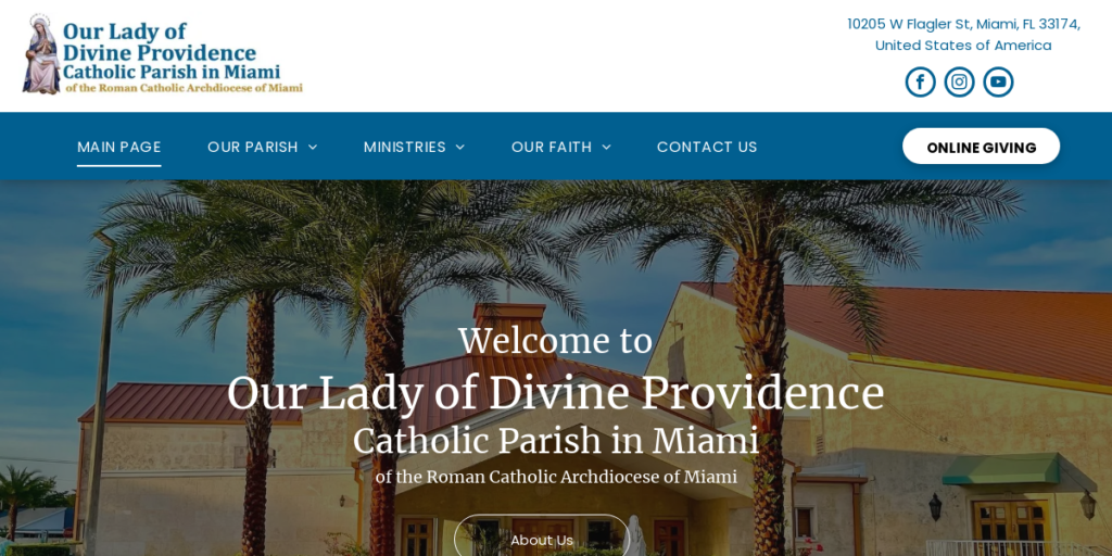 Catholic Church Website Design 7 Oldp Miami