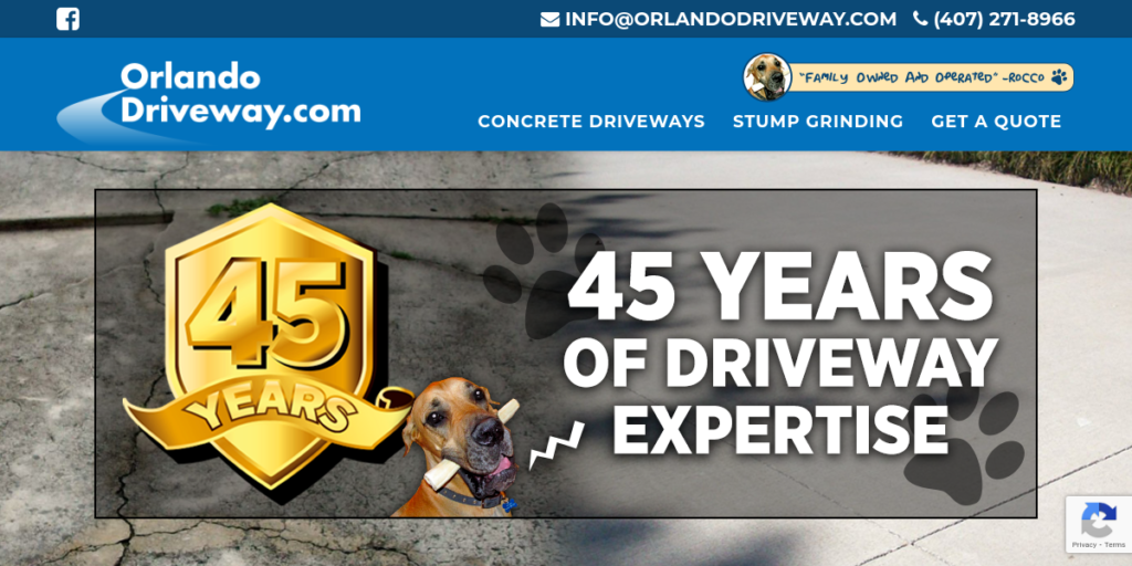Driveway Contractor Website Design 22 Orlando Driveway