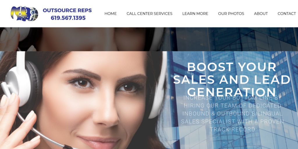 Call Center Website Designs 9 Outsource REPS