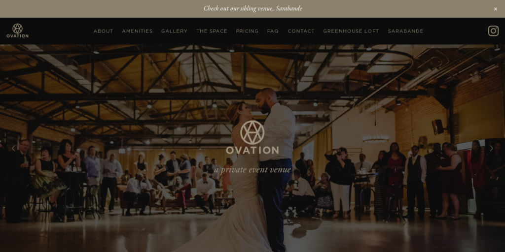 Wedding Venues Website Design 20 Ovation Chicago