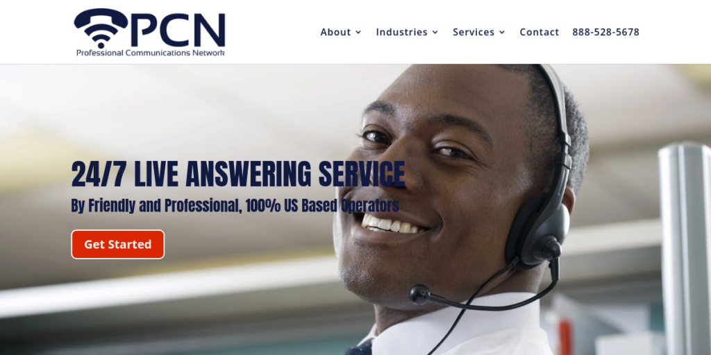 Call Center Website Designs 29 PCN Answer