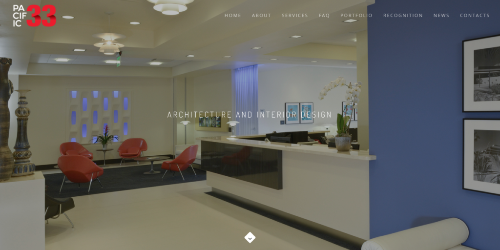 Architecture Firm Website Design 9 Pacific 33 Architects
