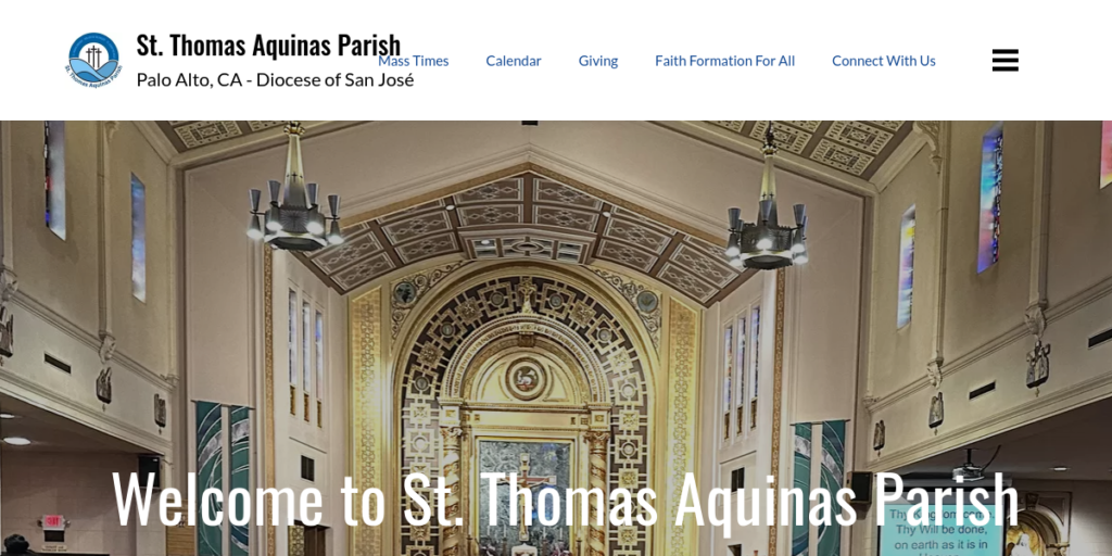 Catholic Church Website Design 23 Paloalto Catholic