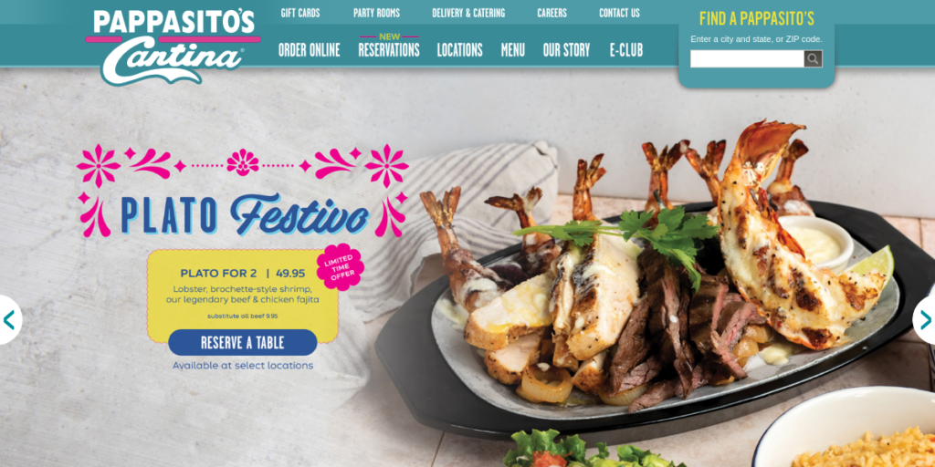 Mexican restaurant Website Design 26 Pappasitos