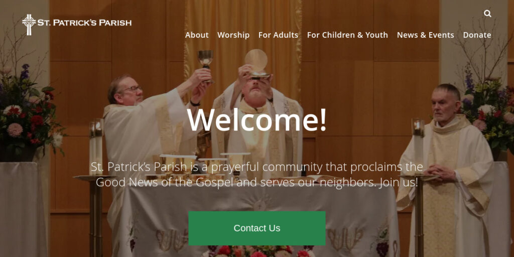 Catholic Church Website Design 13 Patsak
