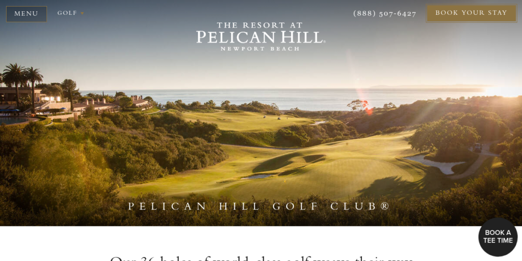 Golf Course Website Design 10 Pelican Hill