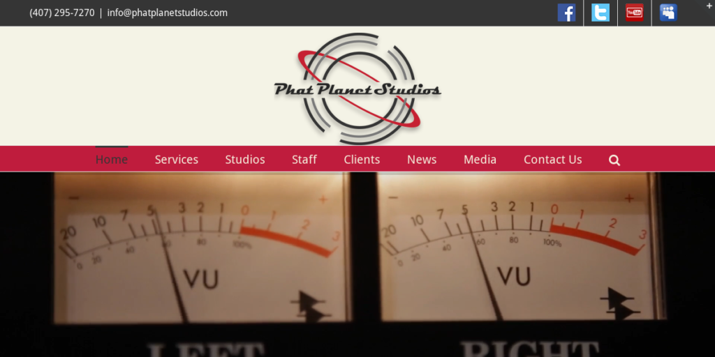 Recording Studio Website Design 3 Phat Planet Studios